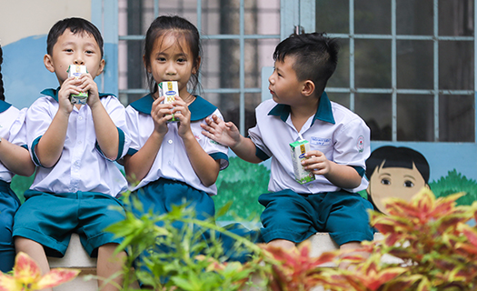 Tỉnh Hậu Giang tiếp tục mở rộng chương trình sữa học đường